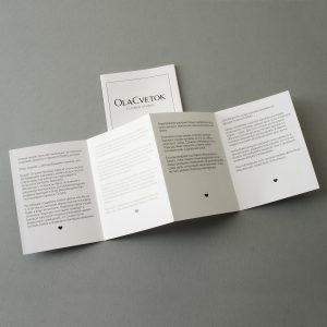 Буклет в 3 сложения